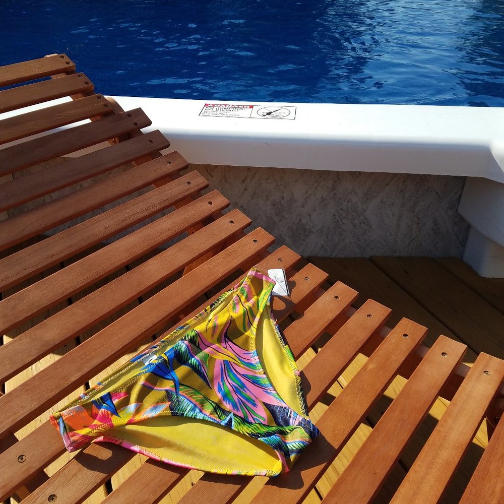 NWT Aerie Tropical Print Bikini Bottom Small